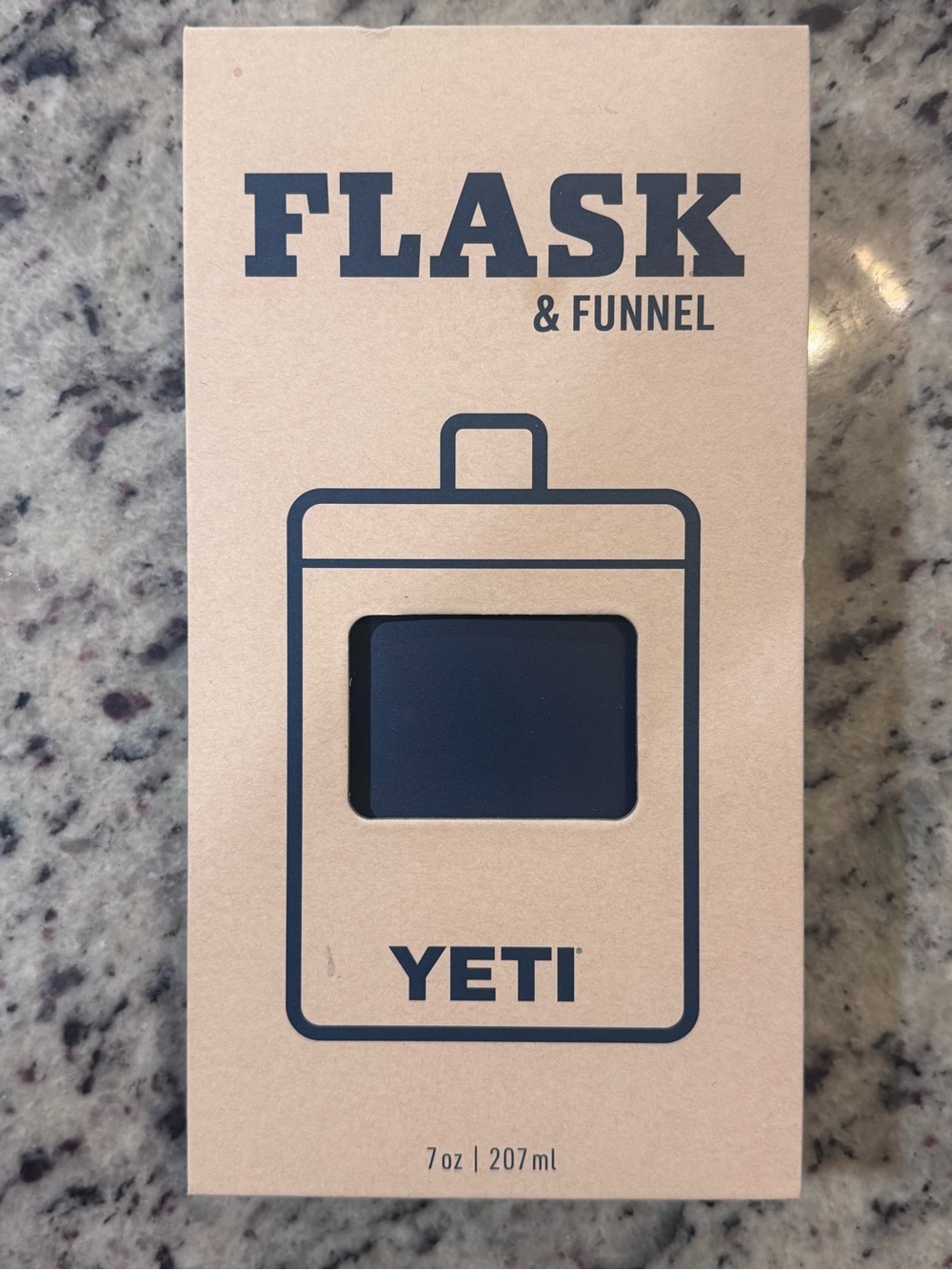 Yeti Navy Blue Flask & Funnel Set - 7 oz